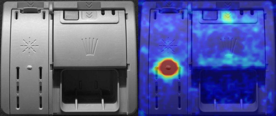 Anomaly on a plastic component